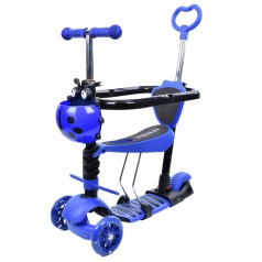 Самокат дитячий 3-х колісний 5 в 1 JR3-050-BL, до 25 кг