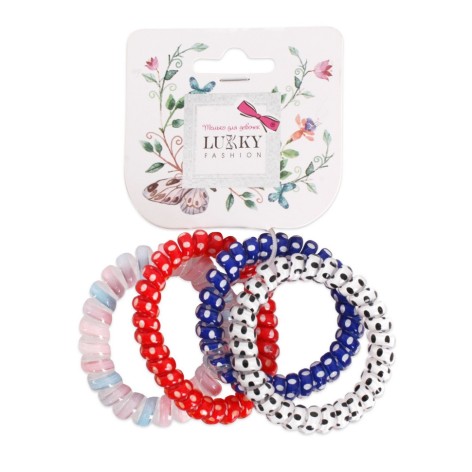 Набор резинок для детских волос T18567, 4 штуки