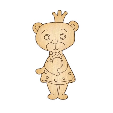 Заготовка брошки для розфарбовування 