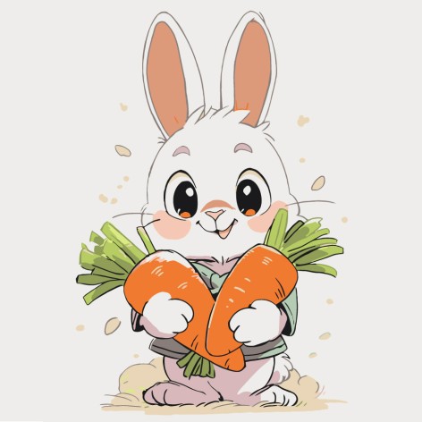 Картина по номерам "Чудесный кролик" 15592-AC 30х30 см      