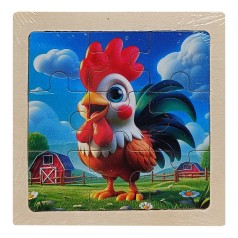 Детский деревянный пазл-вкладыш 