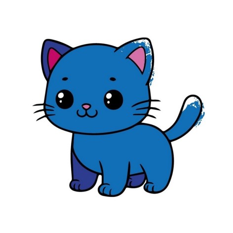 Дитяча розмальовка пальчиковими фарбами "Забавне кошенятко" 15624-AC 25х25 см