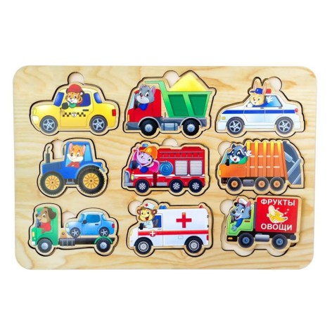 Деревянный пазл-вкладыш 