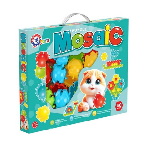 Дитяча розвиваюча гра "Мозаїка-пазли" 1928TXK 40 деталей