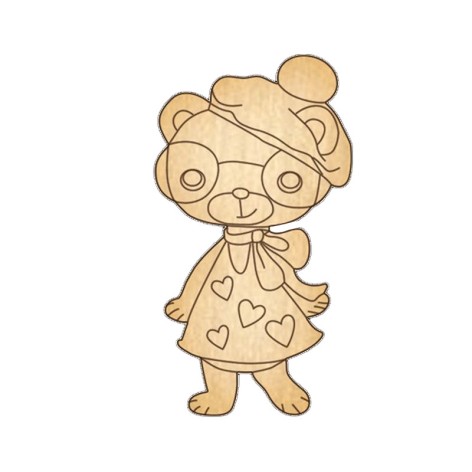 Заготовка брошки для розфарбовування 