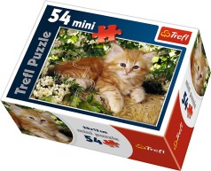 Пазлы - (54 Элм. Мини) - Рыжие котенок 