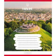 Зошит загальний "Подорожуй Україною" 096-630176K-3 в клітинку, 96 аркушів