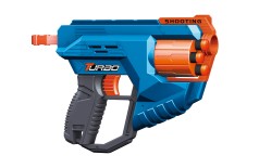 Іграшковий пістолет механічний з барабаном та м'якими набоями (12 шт.) (25 х 17см)