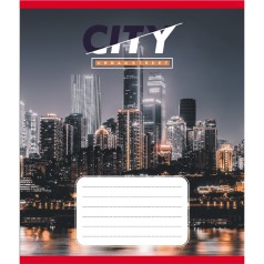 Зошит учнівський "Міста" 018-590539K-1 в клітинку, 18 аркушів