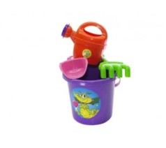 Игровой набор для песочницы №1 013555 с ведерком Фиолетовый