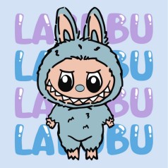 Картина за номерами "Він лабубу" ©art_selena_ua KHO1283, 25х25 см 