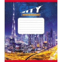 Зошит учнівський "Міста" 018-590539K-2 в клітинку, 18 аркушів