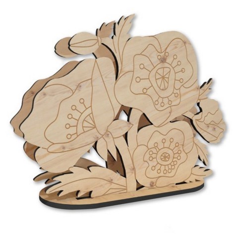 Дерев'яна серветниця для декорування 