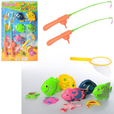 УЦІНКА! Рибалка M 0044-UC 2 вудки з магнітом, сачок, морські жителі