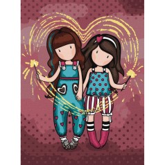 Картина за номерами "Fireworks Santoro Gorjuss Collection" KHO8681, 30х40 см 