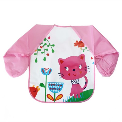 Слюнявчик с рукавами 