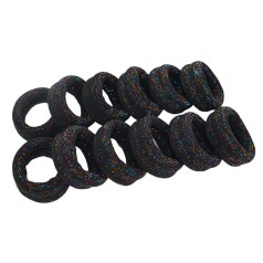 Детская резинка для волос 0307-973-2, черная 6 штук