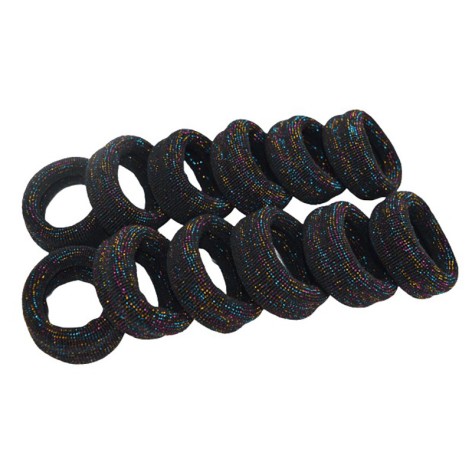 Детская резинка для волос 0307-973-2, черная 6 штук