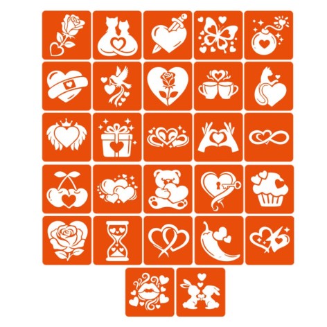 Набір трафаретів для біо-тату 