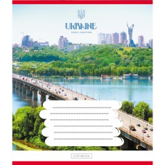 Зошит загальний "Подорожуй Україною" 096-630176K-5 в клітинку, 96 аркушів