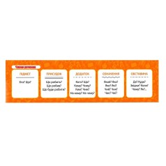 Картонна закладка-шпаргалка Члени речення 147920 для школярів 3-5 класів