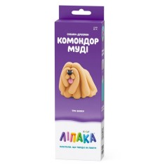 Набір пластиліну "Собаки-Друзі: Комондор Муді" ЛІПАКА 30149-UA01 самостійно твердіє