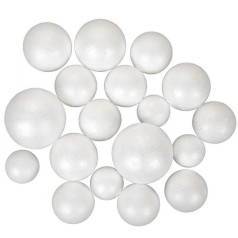 Набір пінопластових заготовок "Куля" 743112 в наборі 36 шт, мікс розмірів