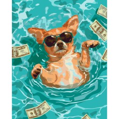 Картина за номерами "Кеш та релакс" ©arttem_illustration 11725-AC 40х50 см