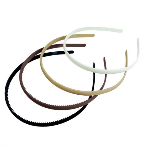 Обідок для волосся 0203-785 матовий, вузький 12 штук