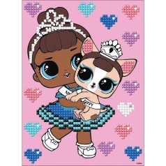 Алмазна мозаїка "L.O.L. Surprise! Miss Baby With Miss Puppy" AML1201, 15x20 см 