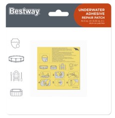 Ремкомплект для надувних виробів 62091 в наборі клей + плівка