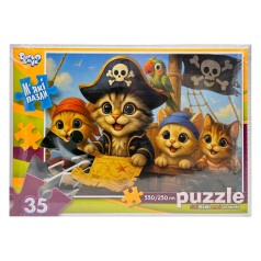 Дитячі м'які пазли "Пухнасті пірати" S35-11-06, 35 елементів