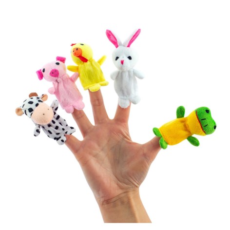 Детский набор игрушек на пальцы "Веселые пушистики" 8710VP