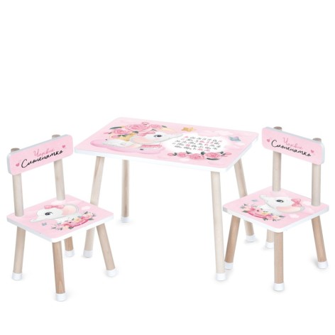 Детский Столик M 501-14 столешница 60 х 40 см, 2 стульчика