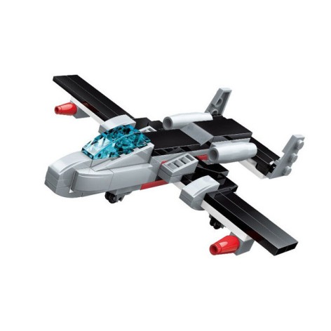 Конструктор Qman 1418Q-1-8 военный транспорт 74-101 деталь Самолёт Звуковая волна