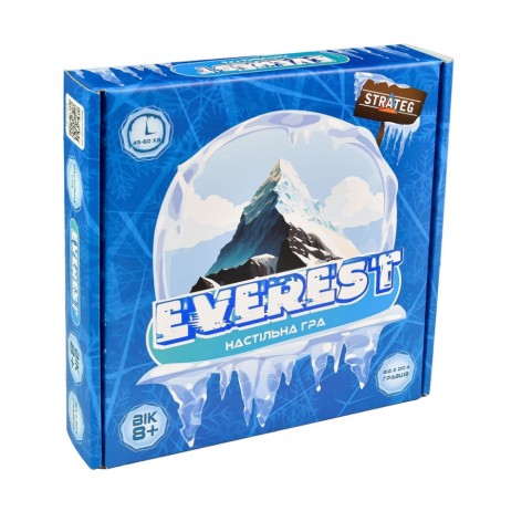 Настольная приключенческая игра Strateg "Everest" карточки 110 штук, жетоны 37 штук 30417 