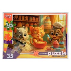 Дитячі м'які пазли "Пухнасті пекарі" S35-11-05, 35 елементів