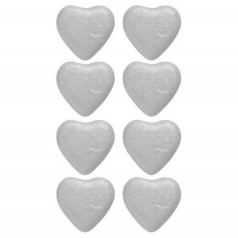 Набір пінопластових заготовок "Серця" 743121 в наборі 8 шт 3,5 см