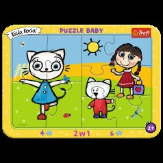 Пазли - (10 елм.) 2в1 рамкові 