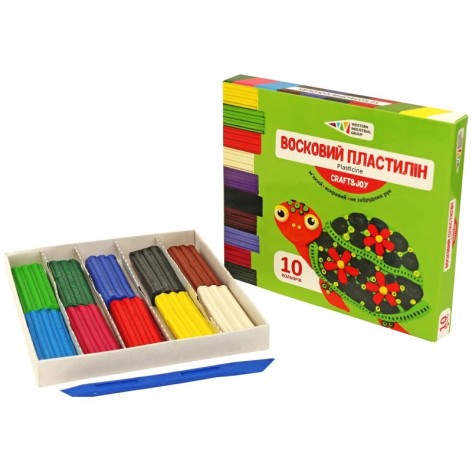 Набір для ліплення пластилін 331016/Cr 10 кольорів