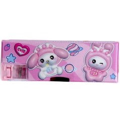 Пенал пластиковий з стругачкою "MYMELODY, Мелоді / KUROMI, Куромі"