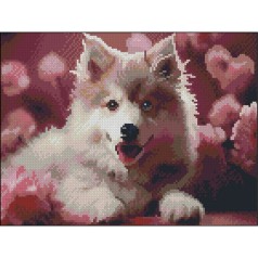 Алмазна мозаїка "Песик" ZAV3040-27 без підрамника 30х40 см 