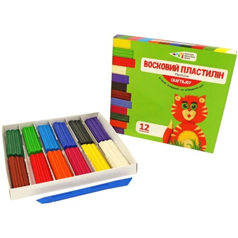 Набор для лепки пластилин 331017/Cr 12 цветов