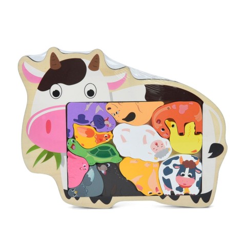 Дитячий дерев'яний пазл-вкладиш 