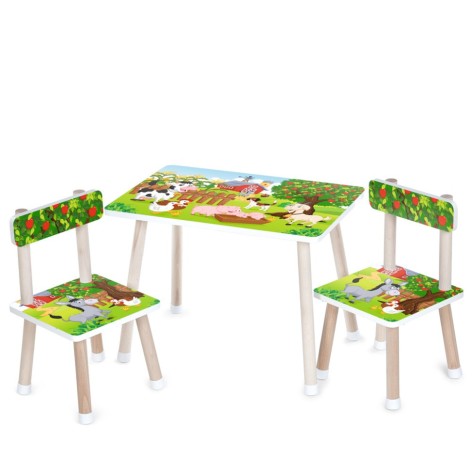 Детский Столик M 501-16 столешница 60 х 40 см, 2 стульчика