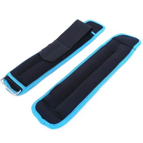 Обважнювачі неопренові NE-LG-WR-B1, 2 шт по 1 кг, чорно-бірюзові