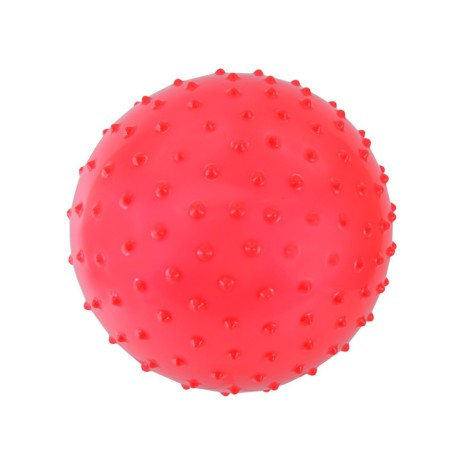 Детский Мячик с шипами MB0111 резиновый 16 см, 48 грамм Красный