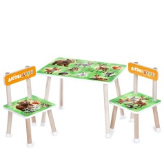 Детский Столик M 501-3 столешница 60 х 40 см, 2 стульчика