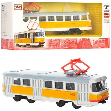 Іграшкова модель Трамвай PLAY SMART 6411 інерційний  6411B