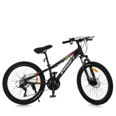 Велосипед MTB2601-2, 26 дюймов, алюминиевая рама 13 Shimano 21SP черный